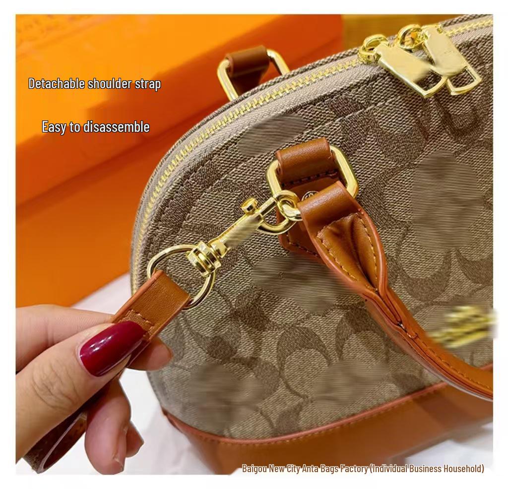 Women's Retro Print Versatile Tote: European & American Fashion Shoulder Crossbody Bag