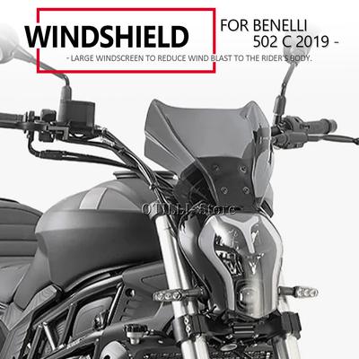 NEW Motorcycle Front Windscreen Windshield Screen Wind Shield Deflector Protector For Benelli 502 C 502C 502c 2019 - 2020 2025
