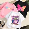 2-13Y Kid T Shirt Owl Printed Children T-shirt Kids Clothes Tshirt Tops Tee Boys Girls Baby Tee