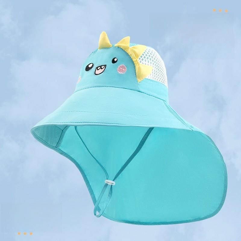 Childrens Sun Protection Hat With Wide Brim And Uv Shield For Summer Outdoor Play