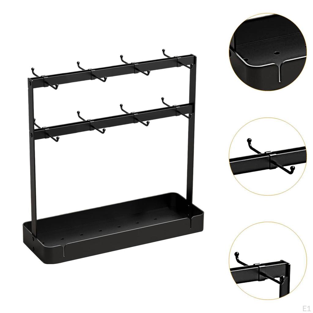 Coffee Mug Holder Stand,Mug Tree Rack,Counter Display Storage,with Storage Base Cup