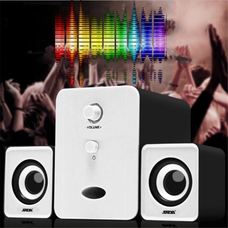 SADA D-201 Desktop Computer Audio Notebook Mobile Phone Small Speaker Mini USB Subwoofer