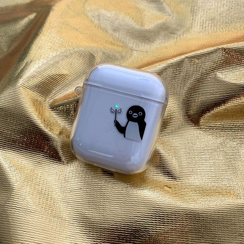 

All Shell Original Suica Penguin Magic Wand Airpodspro2 Generation 3 Generation Protective Case Transparent Airpods4 Generation Earphone Case Transparent AirPods 2 Generation