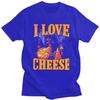 I Love Cheese Grim Reaper T Shirt Unisex Short Sleeves Fashion Casual Clothing Streetwear Summer Loose Fit 100 Cotton Tee Tops