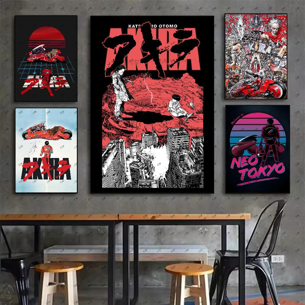 1PC Anime A-Akira Poster HD Art Sticky Wall Waterproof Home Living Room Bedroom Bar Aesthetic Decoration