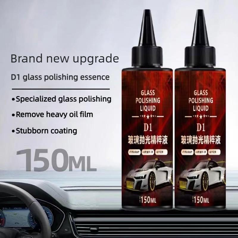 Composto Lucidante per Vetri 150ml Rimuove Pesante Film Oleoso Macchie d'Acqua Parabrezza Auto Polish Liquido Ripara Graffi Repellente per la Pioggia