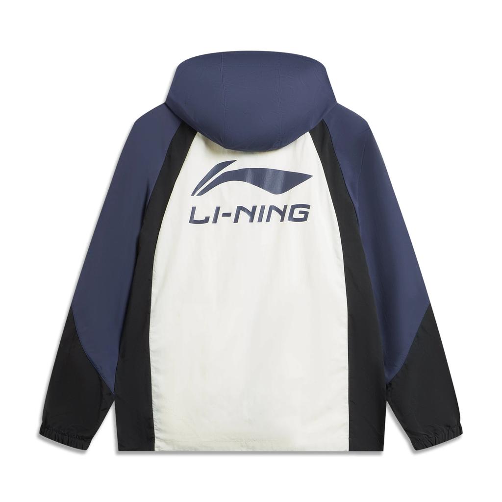 Li Ning Sports Lifestyle Series Hooded Casual Zipper Fashion Loose Windbreaker Men outerwear AFDVC13-1