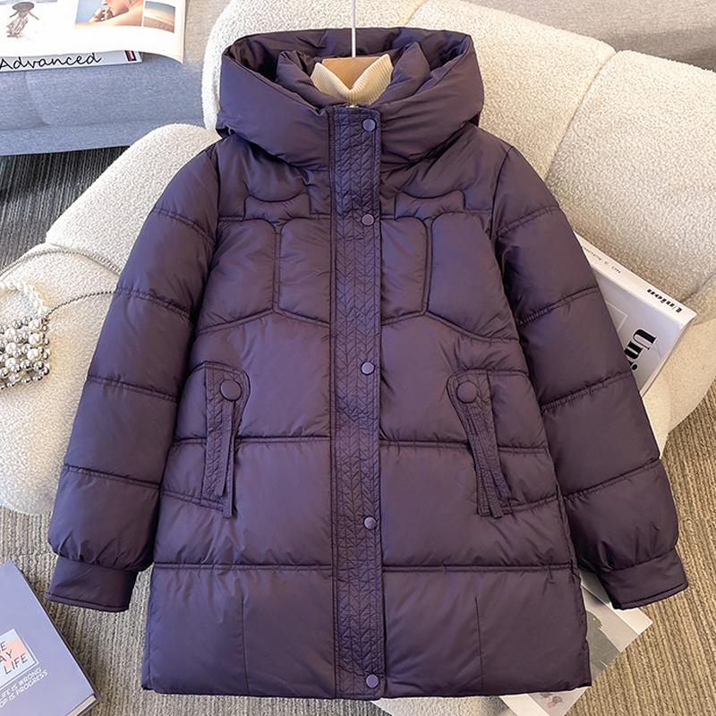 Fashion Middle age Woman Winter Coats Hooded Thick Warm Casual Winter Jacket Women's Parkas