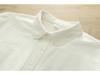 Women's Casual Round Neck Long Sleeve Brushed Cotton Shirt for Winter and Autumn