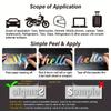 2pcs Creative Car Reflective Sticker Baby On Board Elephant Car Window Rear Glass Decoration Mother And Child Essential Safety Reminder Laptop Sticker