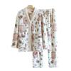 Women's Cozy Flannel Pajama Set – Tulip Rabbit Design for Autumn & Winter