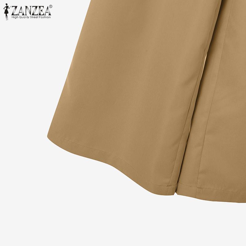 ZANZEA Women Long Sleeve Blouse and Pants Casual Two Piece Suit Sets