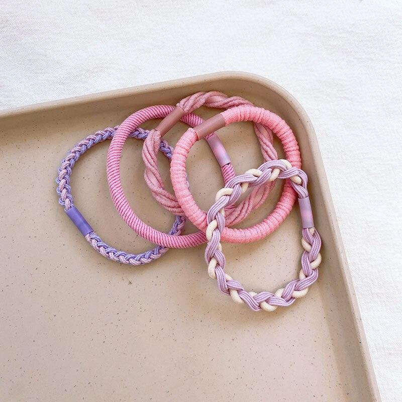 

Новинка 2023 года, веревки для волос ярких цветов, корейские эластичные ленты для волос, элегантные резинки-понятилы, петли для волос для женщин и девочек, аксессуары для волос