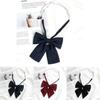 Japanese School Uniform Bow Tie For Girls Polyester Accessory With Elegant Design For Students