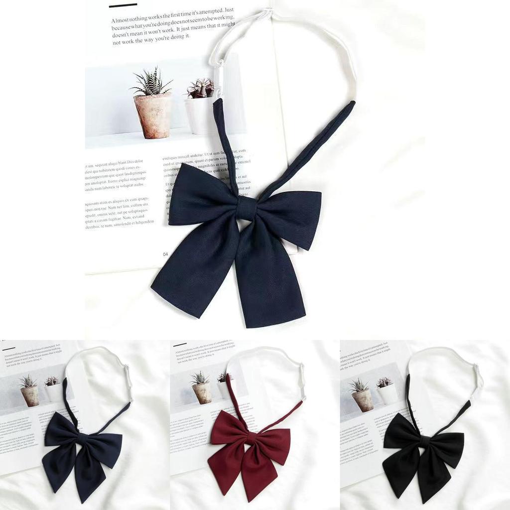 Japanese School Uniform Bow Tie For Girls Polyester Accessory With Elegant Design For Students