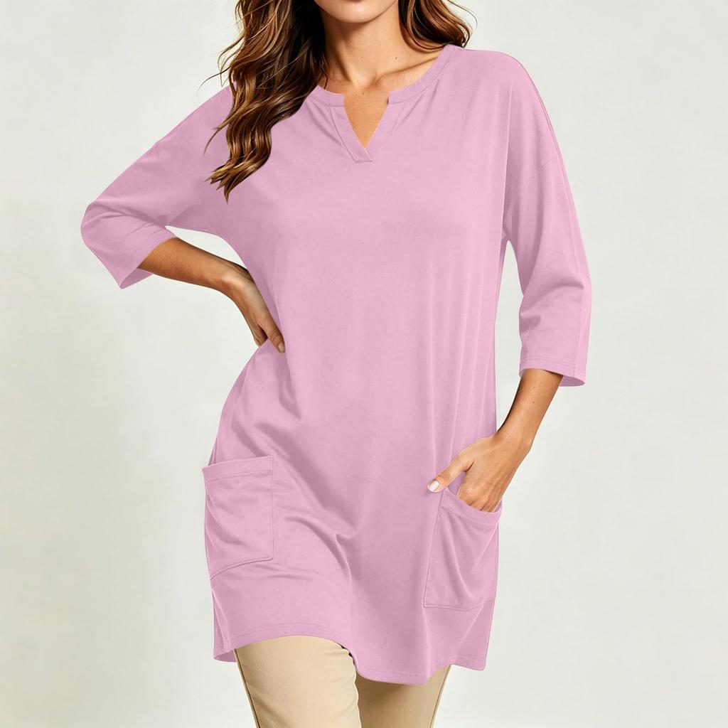 Women's Casual 3/4 Sleeve T-Shirt Top