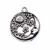 Sun And Moon Face Charms Multi Color Alloy Pendants For Celestial Themed Jewelry