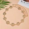 Retro Sunflower Metal Waist Chain Body Chain Lobster Buckle Adjustable Chain Navel Chain Waist Belt for Women