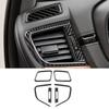 6Pcs Carbon Fiber Interior Air Vent Outlet Cover Trim For Honda CR-V 2017-