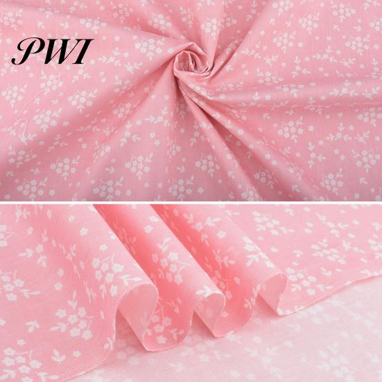 Patchwork Cloth 1 Set Beautiful Flower Printed Lightweight Elegant Eye-catching Fabric Sewing for Home Needlework