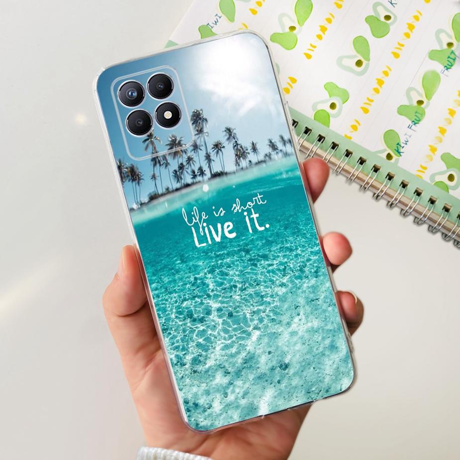 For Realme 8i Case Realme 8 Pro Cute Cartoon Cover Clear Silicone Soft Phone Case For Realme8 Pro Realme 8 5G 8i Back Cover Bags