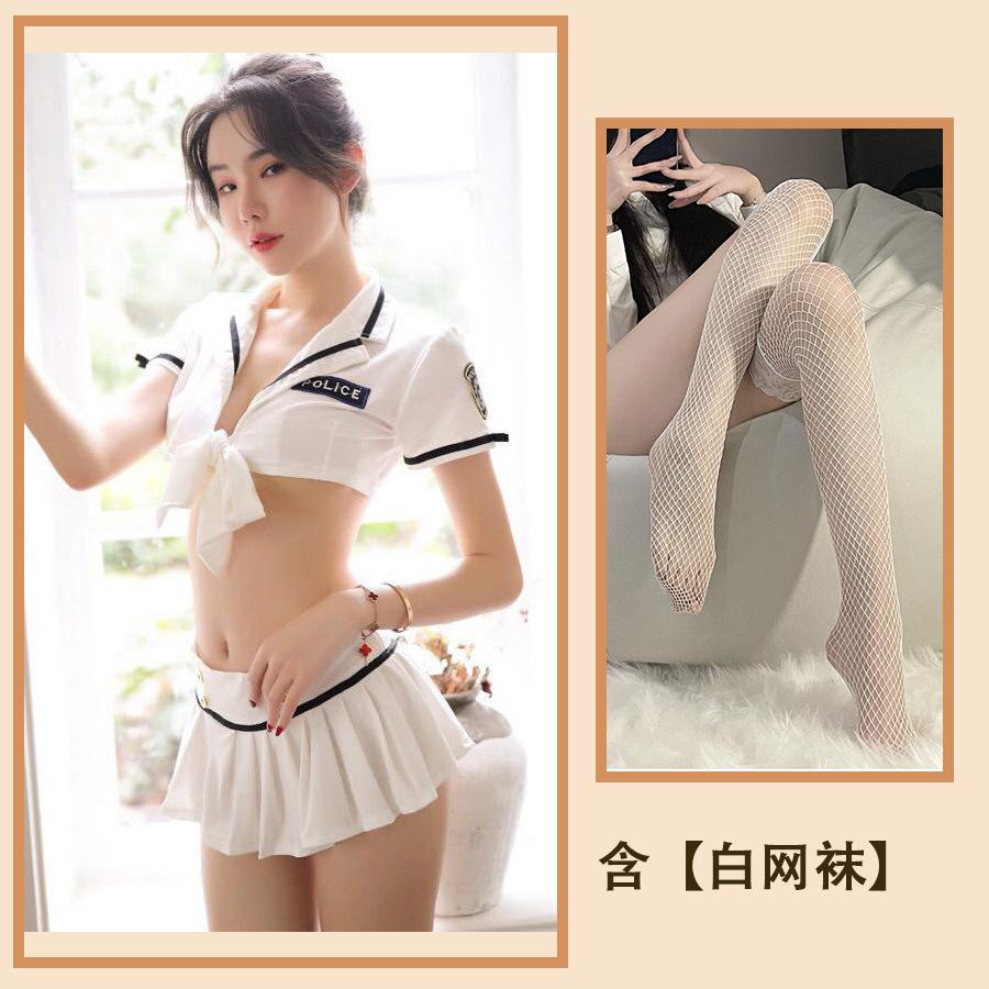 Fun Underwear New Sexy Suit Uniform Seduction Female Pure Girl Goldfish Knot Sailor Suit Hollow
