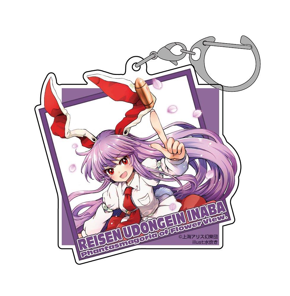Game anime Touhou Project Acrylic keychain Collecting accessories Cartoon pendant Festival gifts for friends fans
