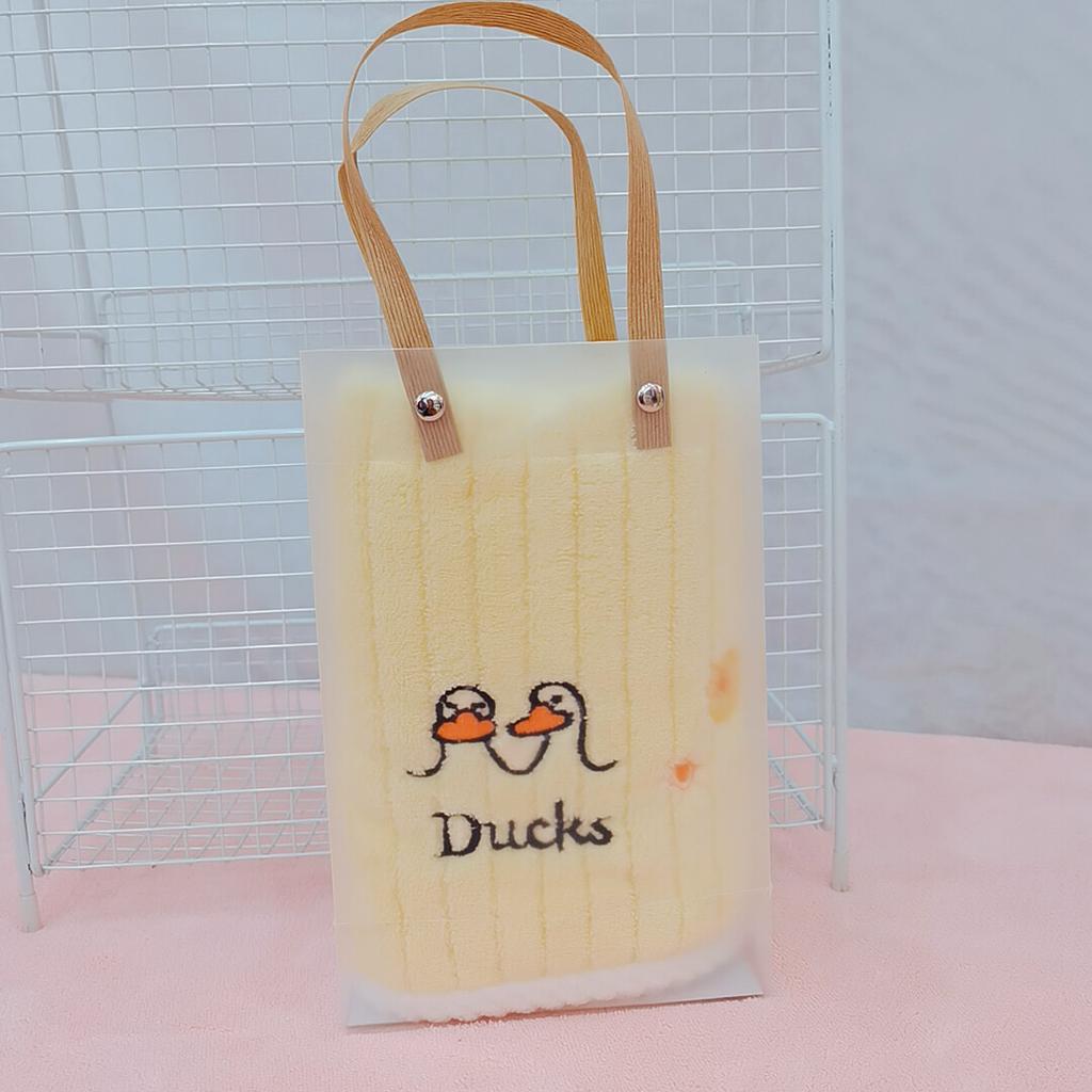Cartoon Children's Face Towel Soft Absorbent Coral Fleece Embroidered Hair Home School Students Foreign Trade
