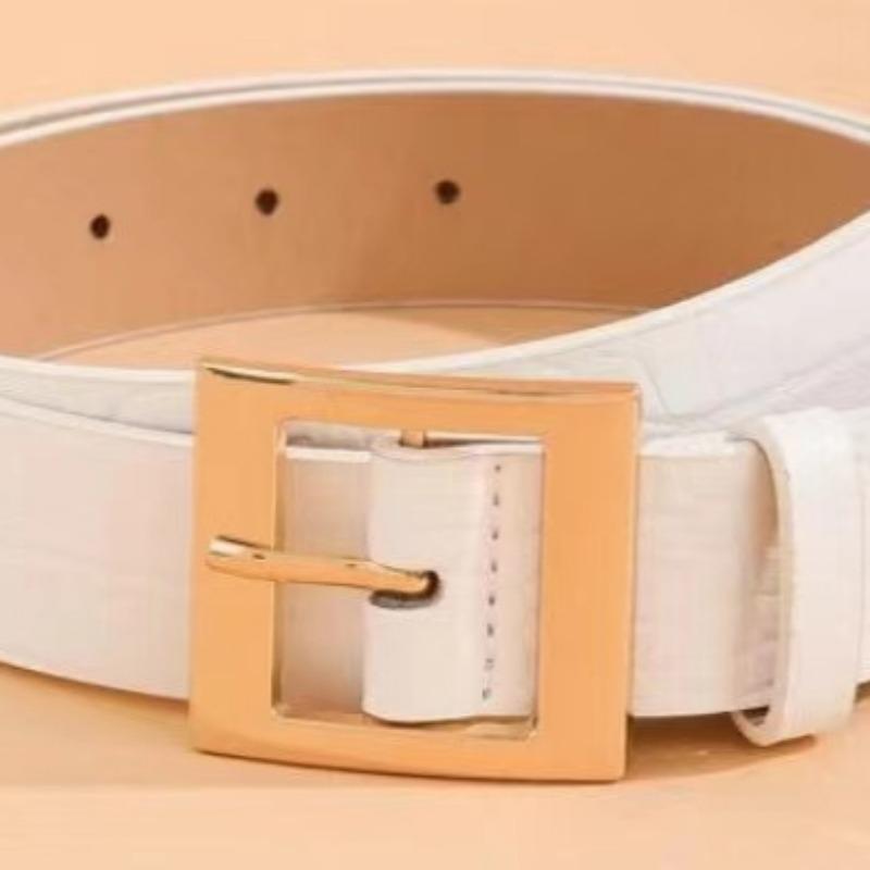 Cinto Vintage Chic Leopard Print - Couro PU macio, Design clássico, Fivela ajustável, Acessório casual para calças jeans, Decorativo