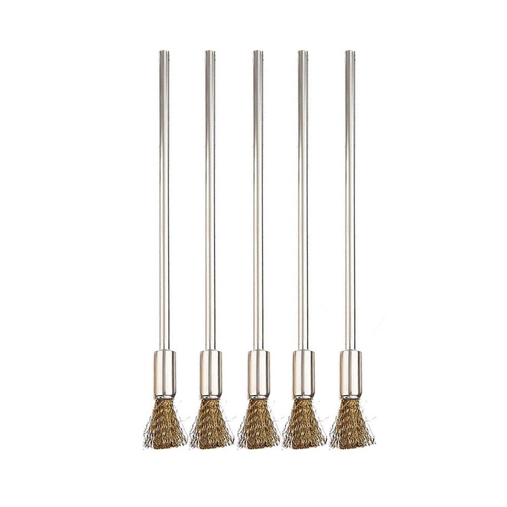 Pen Shape Bristle Wire Brushes Scratch Brushes Stainless Steel Brush 100mm 5PCS