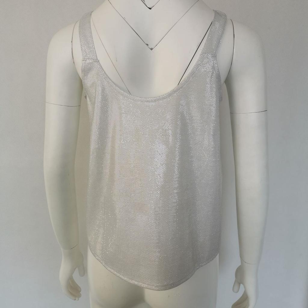 2026 Spring Summer Sleeveless Sequined Vest The Epitome of Women's Party Elegance Women's Sleeveless Sequin Tank Tops