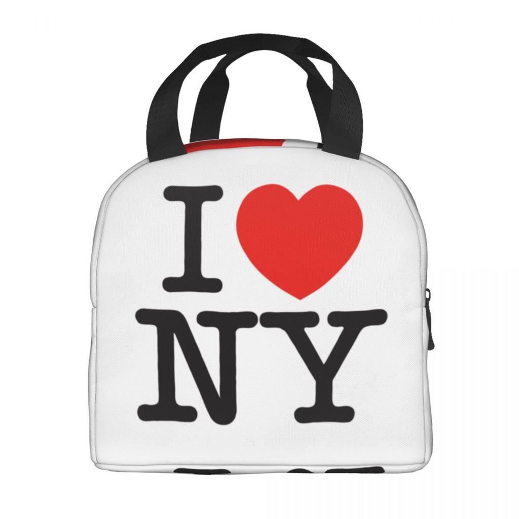 Custom I Love NY From The New York City Insulated Lunch Bag for Women Leakproof Cooler Thermal Bento Box Office Work School