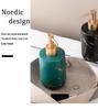 Gold Marble Ceramic Dispenser for Liquid Soap, Gel, or Shampoo