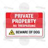 No Dogs Allowed Metal Sign Beware of Dog Private Property Warning Plaque Alert Dog-Free Zone Security Keep Dogs On Lead