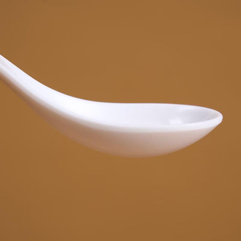JINGRX7006 White Melamine Canteen Spoon