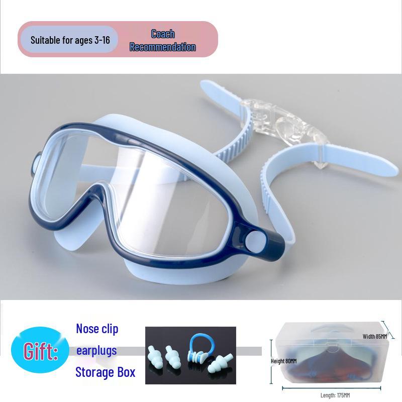 Best-Selling Kids' Large Frame Anti-Fog Waterproof Swim Goggles