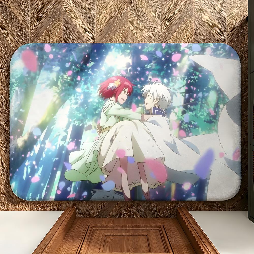 Anime A-Akagami Floor Mat Soft Flannel Floor Mat Suitable for Entryways, Living Rooms, Bedrooms, and Bathrooms