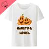 Bavlněné tričko Sematary I Love Haunted Mound Populární trend Tvar srdce Unisex Krátký rukáv Grafika Halloween Neformální trička