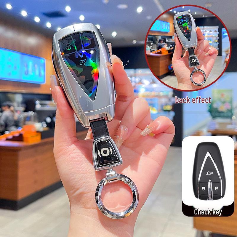 High-End Metal Key Cover for Changan Qiyuan A07 2025, A06 New Energy, and A05/A07 with Buckle