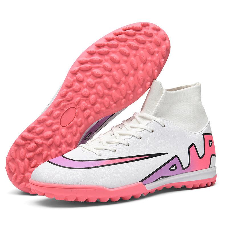 2025 new high-top football shoes AG long nails TF broken nails youth men's and women's shoes training competition sports shoes