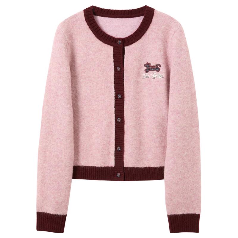 Sancai Embroidered Little Horse Knit Cardigan