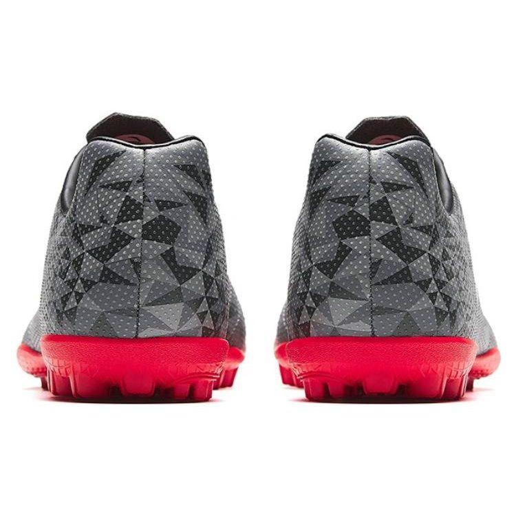 Anta Slip Resistant TF Turf Abrasion Resistant Soccer Shoes Men's Gray Pink 912332201-3
