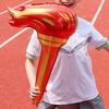 10/20/30Pcs Inflatable Torch Sports Game Torch Balloon Favors Bulk Aluminum Film Fake Torch Prop for Party Competition Supplies