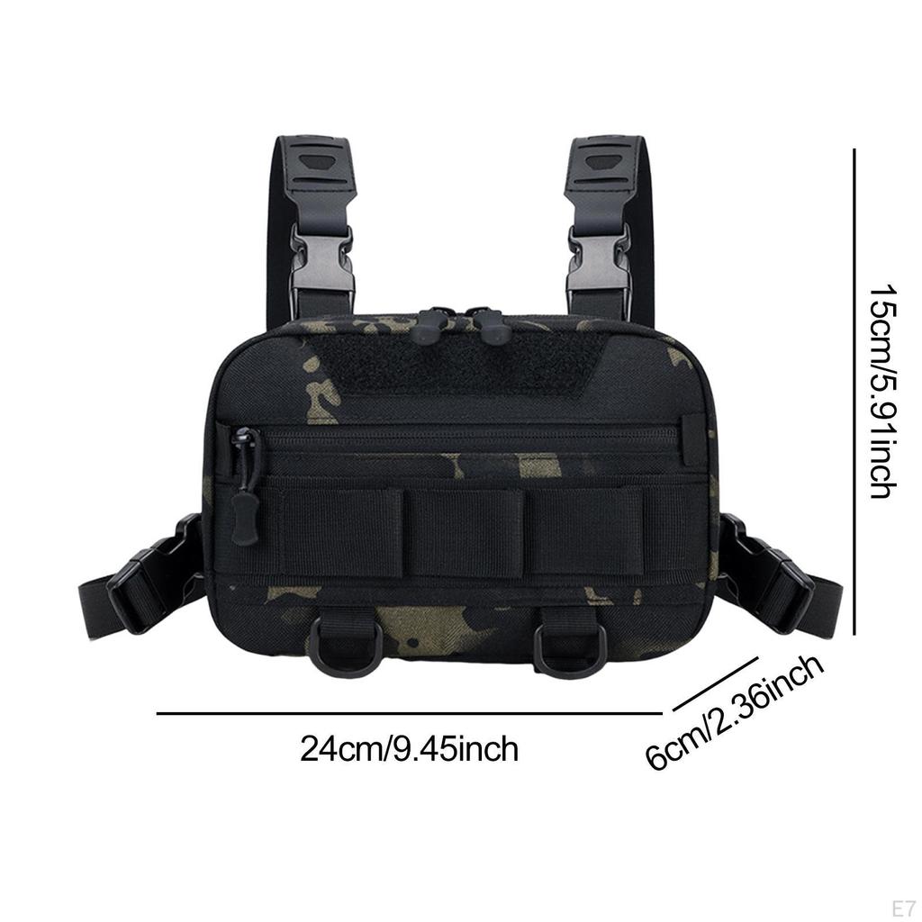 Outdoor Sport Brusttasche Atmungsaktiv Multifunktional Glatter Reißverschluss Utility Rucksack Große Kapazität für