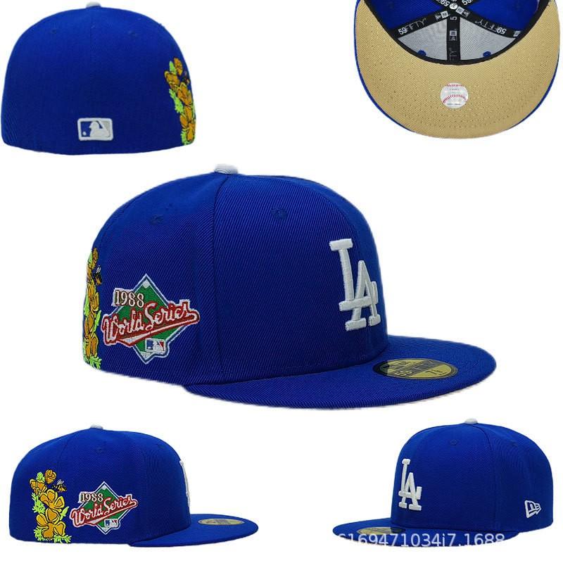 Unadjustable Flat Brim Baseball Cap Cotton Linen Embroidered Hip Hop Hat Men Women Streetwear