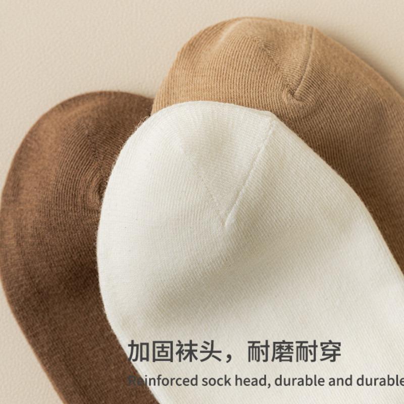 Soft Pure Cotton Korean Solid Color Socks for Women All-Match Socks Ins Trendy Casual Calf Socks
