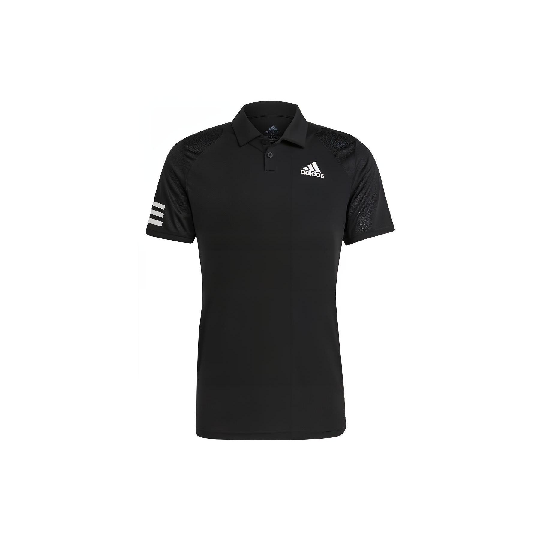 

New Adidas Polo Shirts Men Black GL5421 S