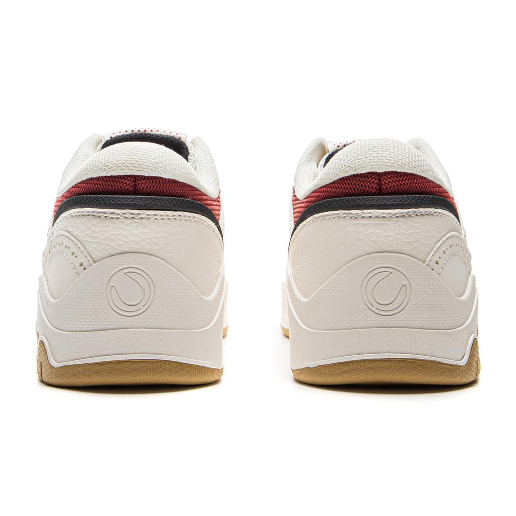 Li Ning Moon White 3 Skateboard Shoes Men's Low top White Red AGCV077-2