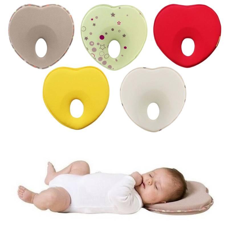Luxurious Baby Pillow Toddler Sleep Positioner Anti Roll Cushion Flat Head Protection