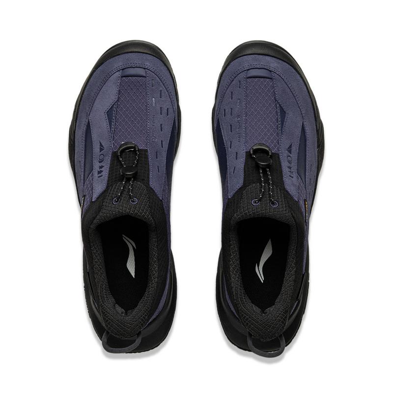 Li Ning CF Trail Lite Casual Outdoor Hiking Shoes Unisex Sneakers Blue Black AHCU035-2